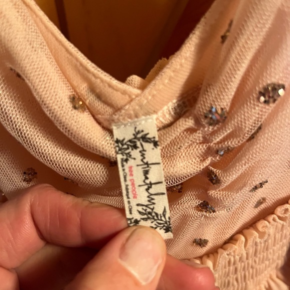 Sparkly sheer maxi dress by free people intimately super pretty, worn once - Picture 2 of 3